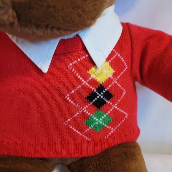 Build A Bear Hal Moose w/Red Sweater & Light Up Antlers Christmas Lights Moose - Picture 5 of 10